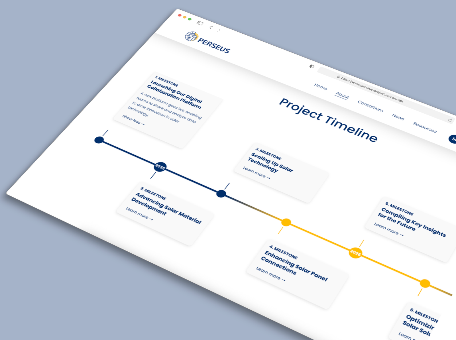 PERSEUS projekt mockup 3